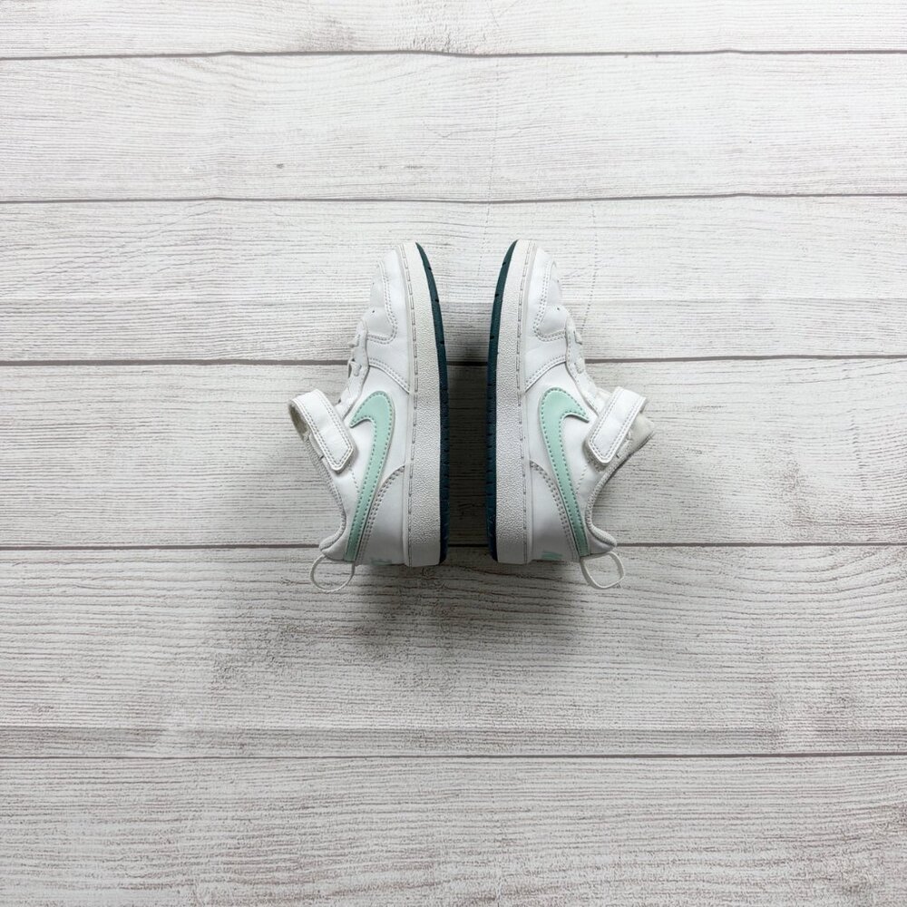 Nike Court Borough Low Recraft Toddler Sneakers White Jade Ice Velcro Shoes 10 C - Picture 4 of 9